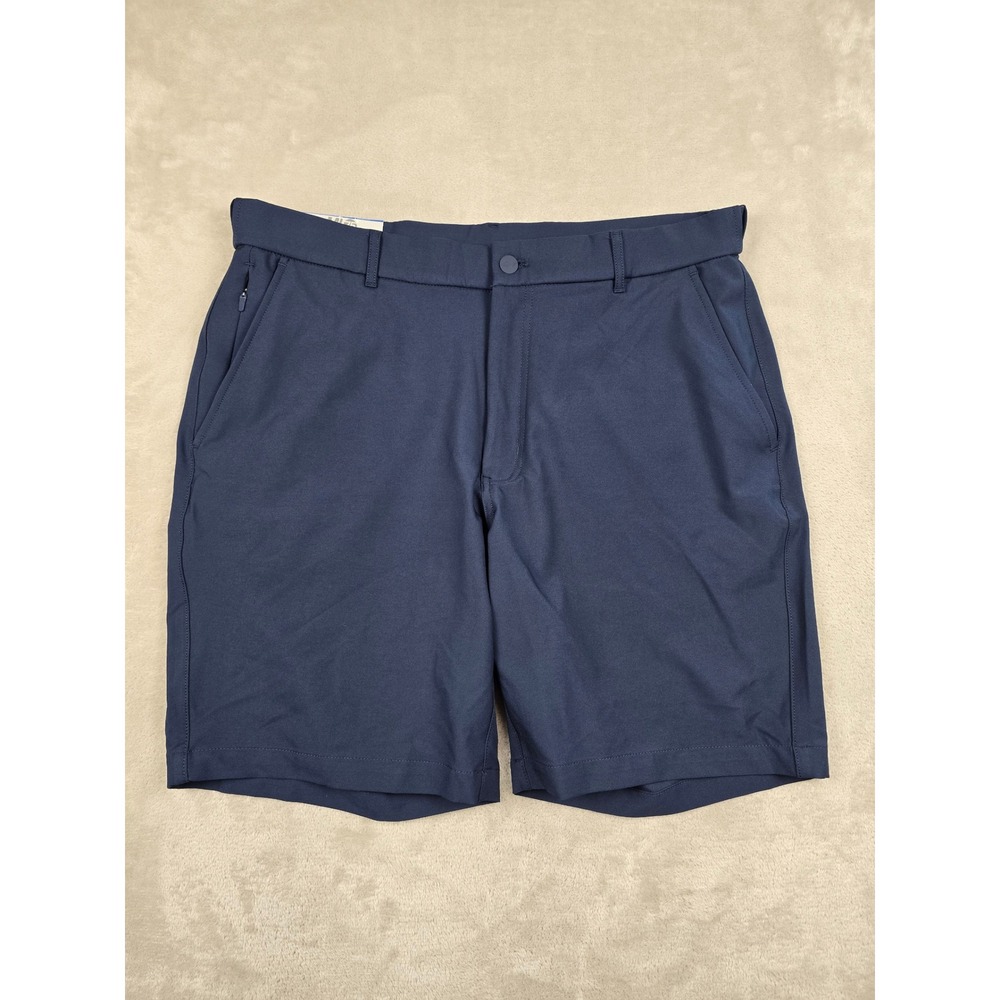 Greg Norman ML75 Stretch Shorts‎ Mens 36 Blue Performance Golf Moisture Wicking - Picture 3 of 7